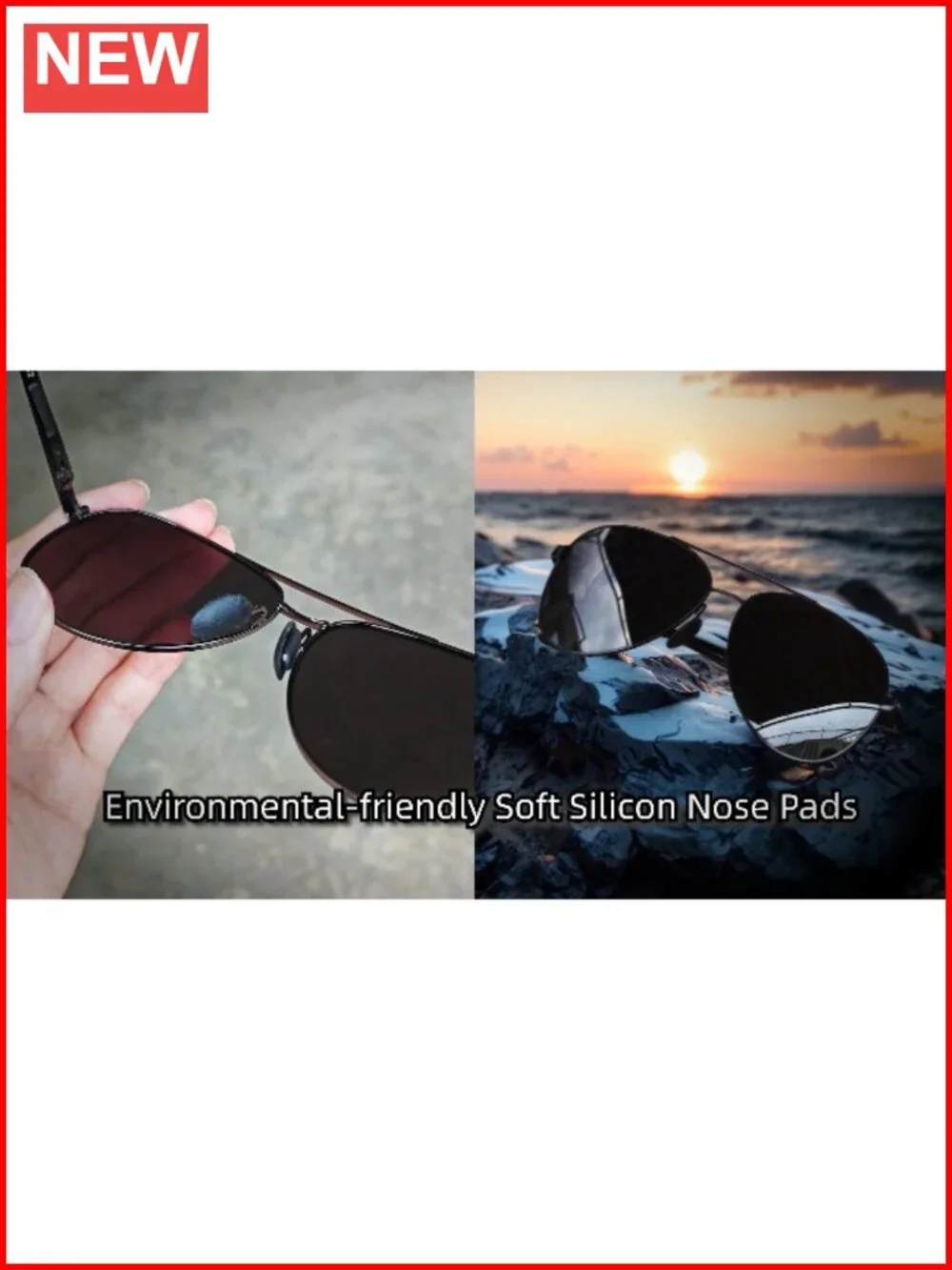 Polarized Aviator Sunglasses UV400 Protection Driving Shades Metal Frame